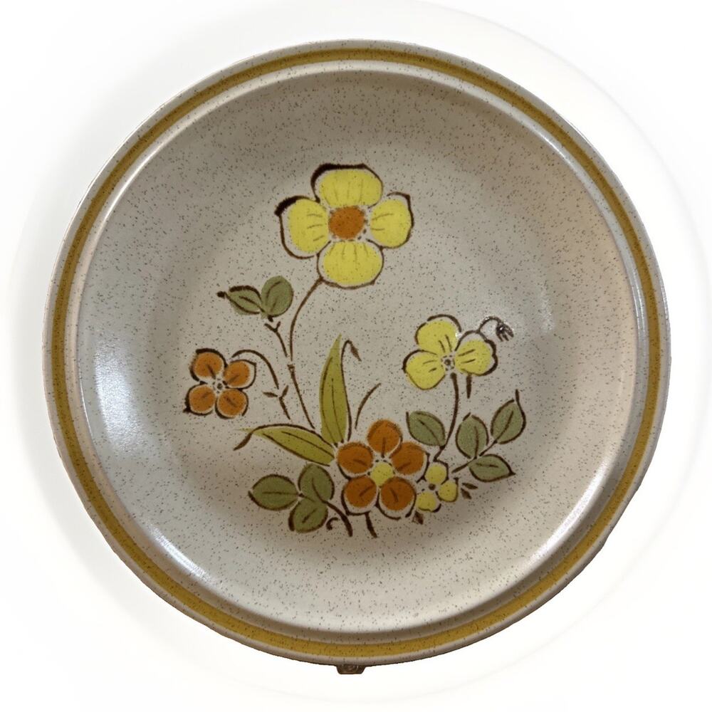 Vtg Hearthside Garden Festival Sunshine Flowers Dessert Salad Plate 7.5"